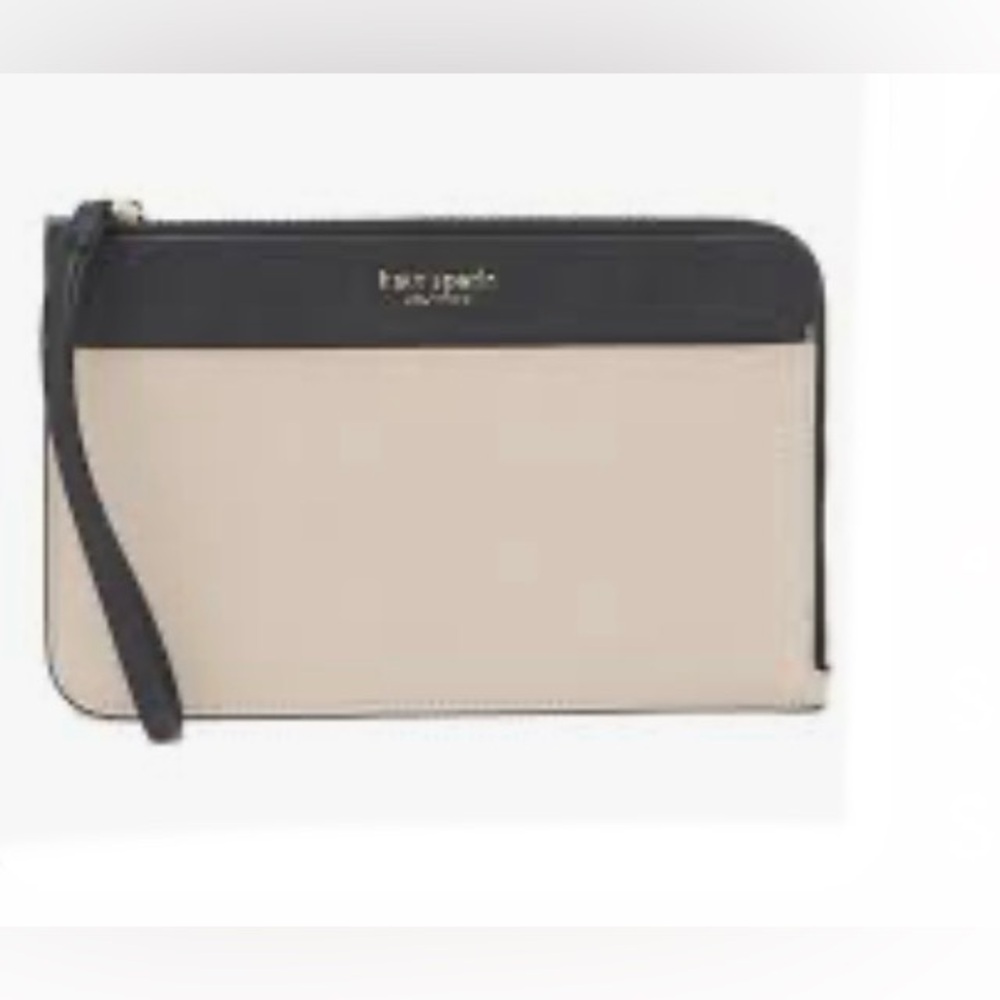 Kate Spade New York NWOT Saffiano Leather Staci Double-Zip Wristlet